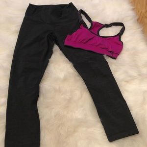 Gym leggings and sports bra